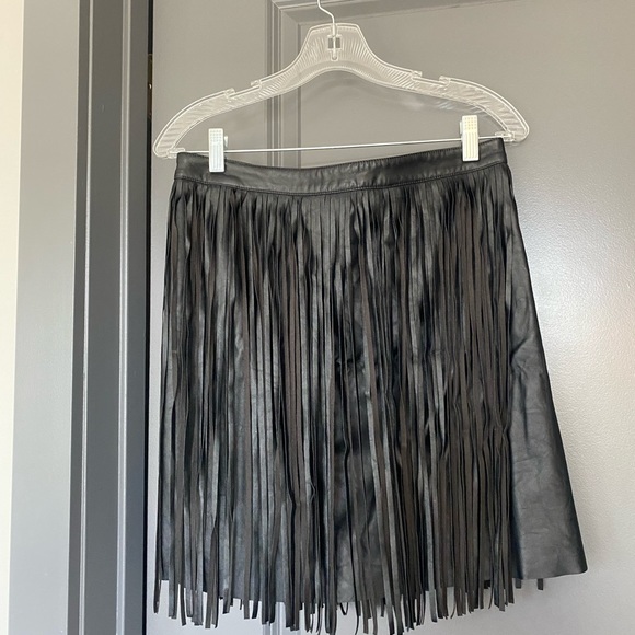 H&M faux leather fringe skirt - Picture 1 of 1